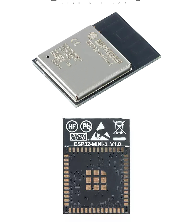 樂鑫信息科技公司官網(wǎng)ESP32-MINI-1-1/1U 2.4GHz Wi-Fi+藍牙?+低功耗藍牙模組無線通信模塊