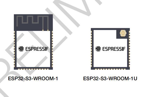 WiFi無線模組ESP32-S3-WROOM-1/ESP32-S3-WROOM-1U