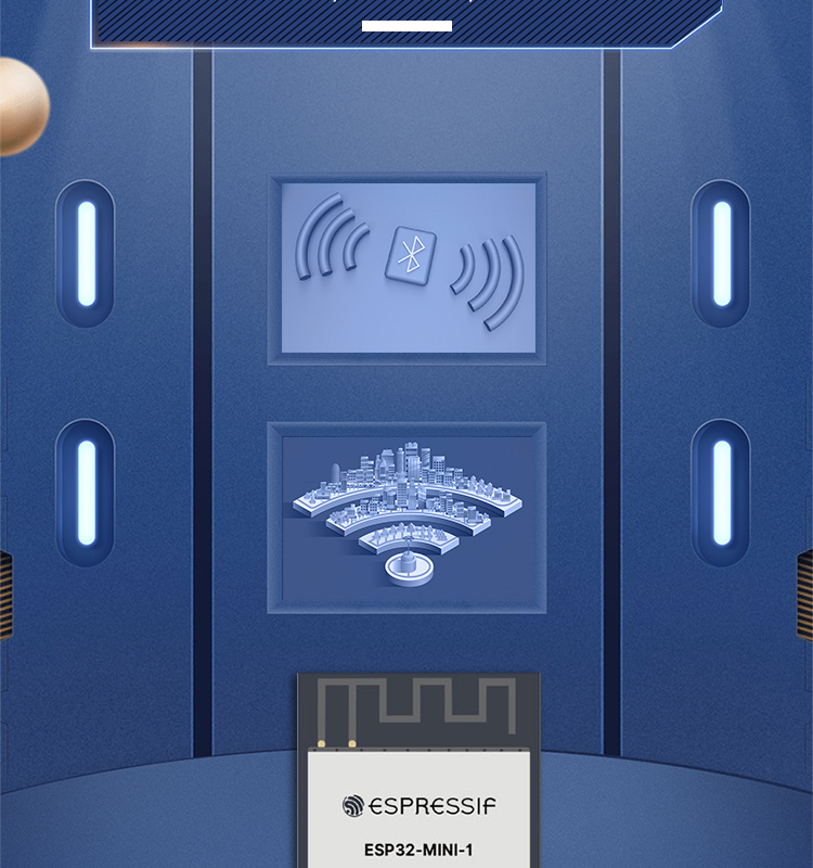 樂鑫信息科技公司官網(wǎng)ESP32-MINI-1-1/1U 2.4GHz Wi-Fi+藍牙?+低功耗藍牙模組無線通信模塊